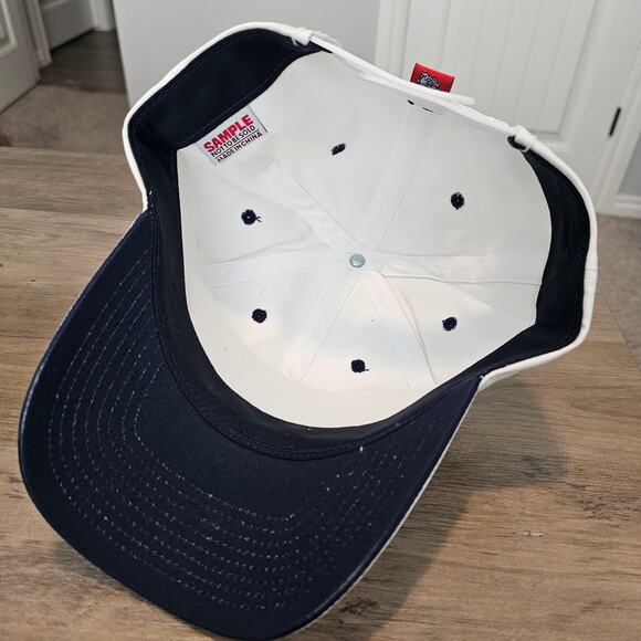 Vintage Gonzaga Bulldogs Snapback Hat Cap White Spellout Zags Embroidered TOW - Picture 9 of 10